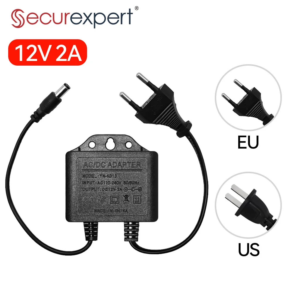 Outdoor Power Plug In - Zasilacz DC12V 2A Wodoodporny Wtyk EU