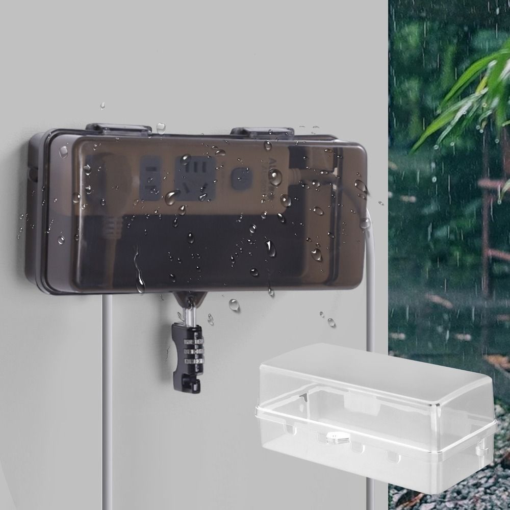 Outdoor Power Lead Cover - Przenośna Plastikowa Skrzynka na Wtyczki Antykradzieżowa