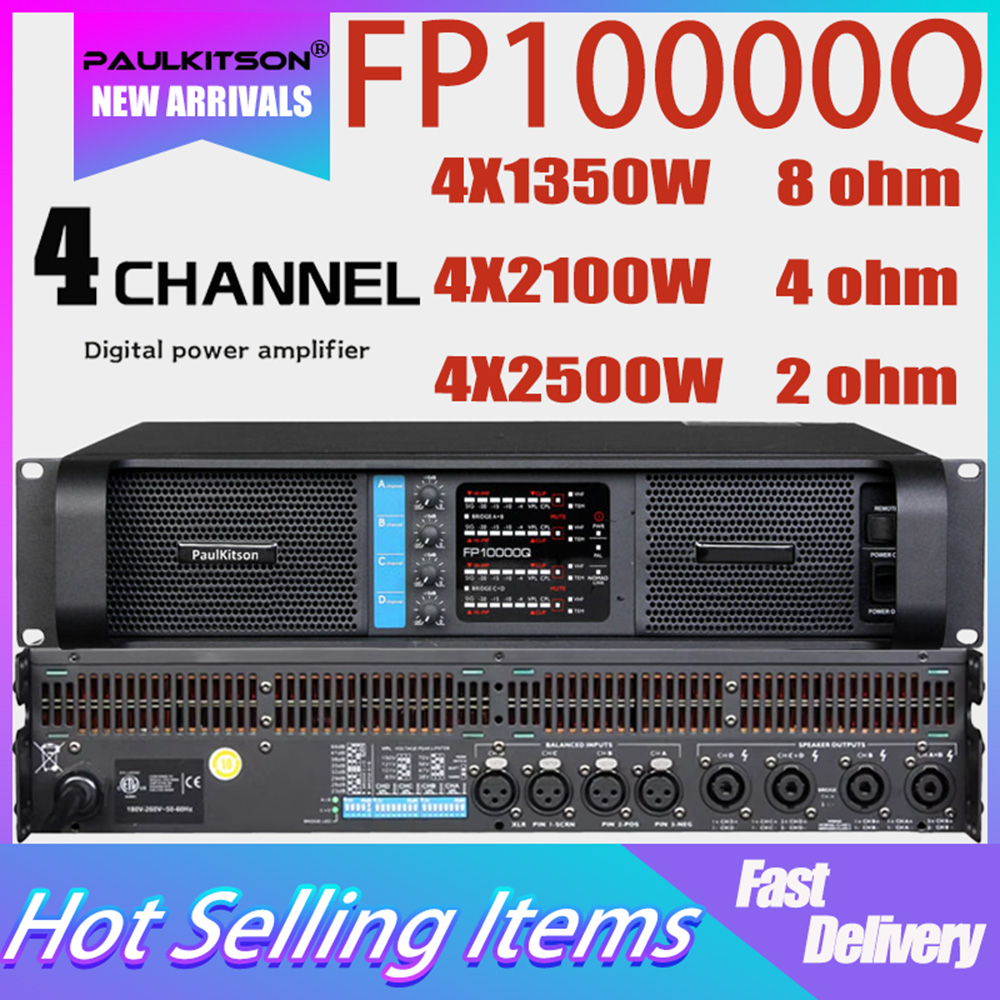 Outdoor Power Amplifier - Paulkitson FP10000q 2500W 4-kanałowy profesjonalny wzmacniacz