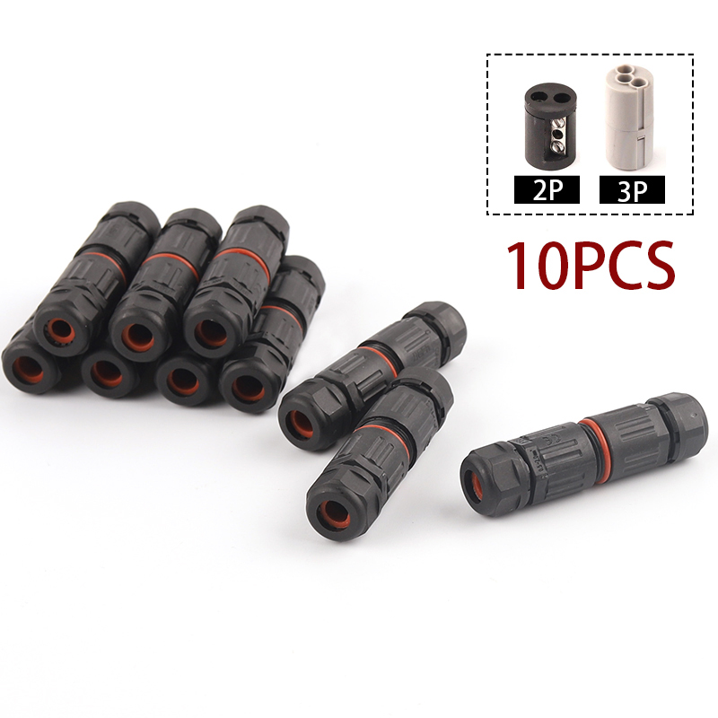 Outdoor Power Block - 10 sztuk IP68 2/3 Pin wodoodporne