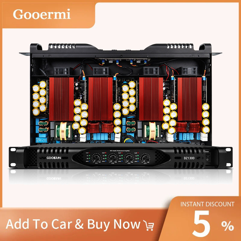 Outdoor Power Amplifier - Gooermi DE2300 1U 4-kanałowy wzmacniacz cyfrowy