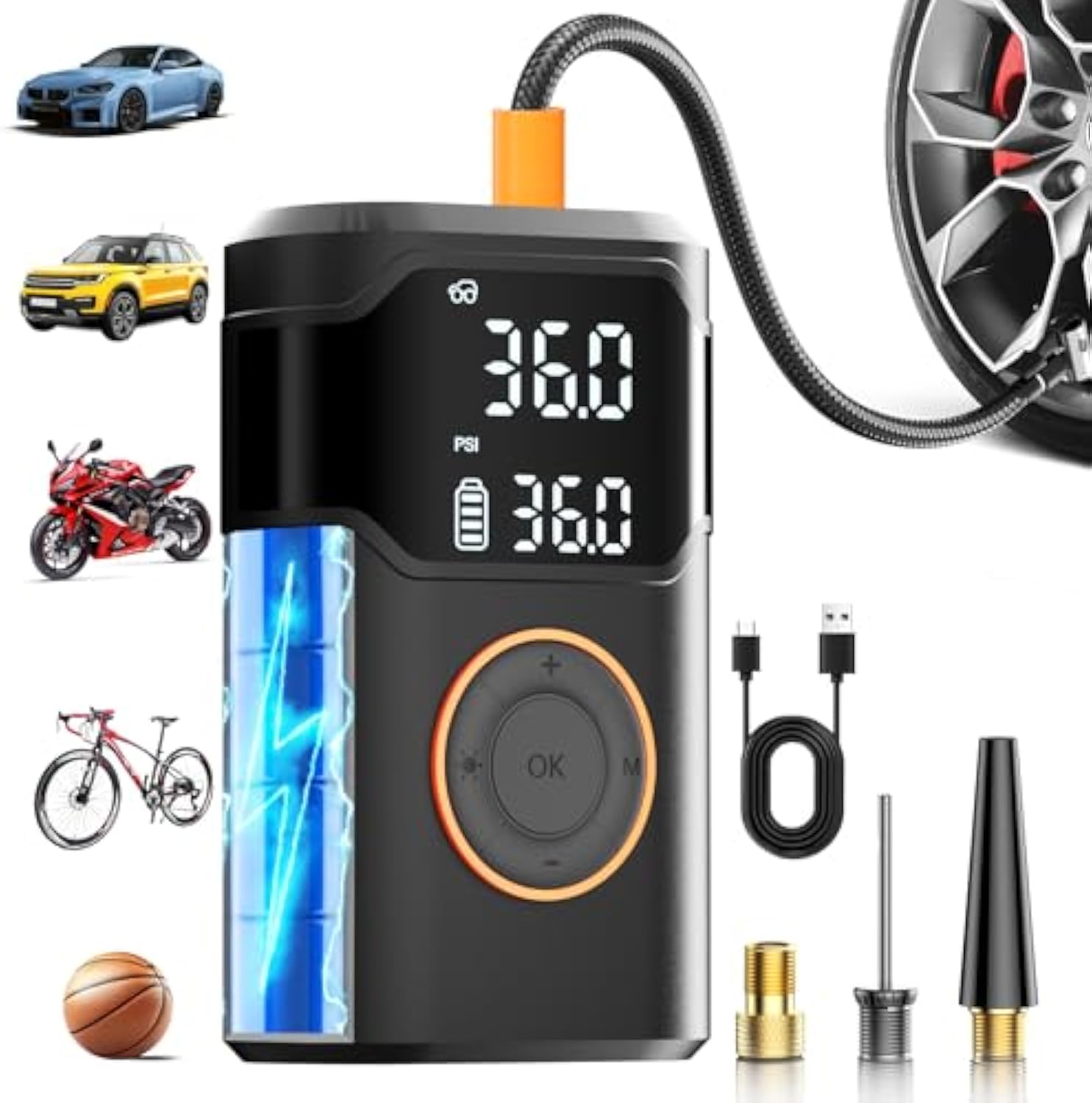 Automatyczny, ładowalny, elekt – Air Compressor Portable recenzja i cena